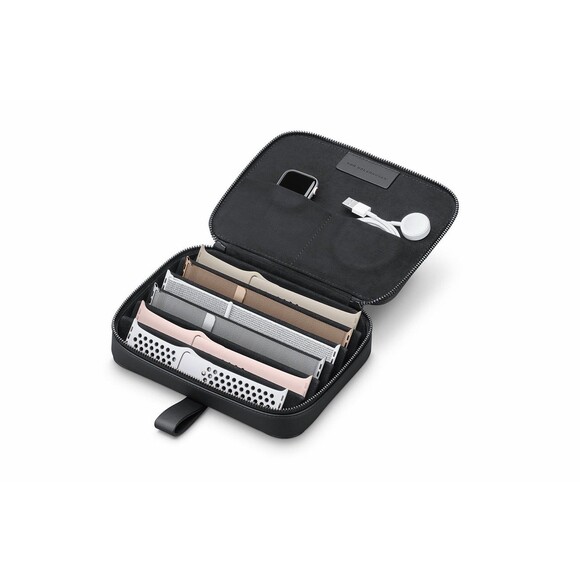 Von Holzhausen Watch Band Portfolio for Apple Zipper Case Leather Black - Picture 4 of 15